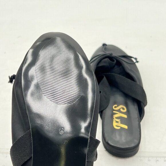 Mules for Women Flats Comfortable,Bow Pointed Toe Womens Mules,Flats Mules Black - Picture 5 of 6